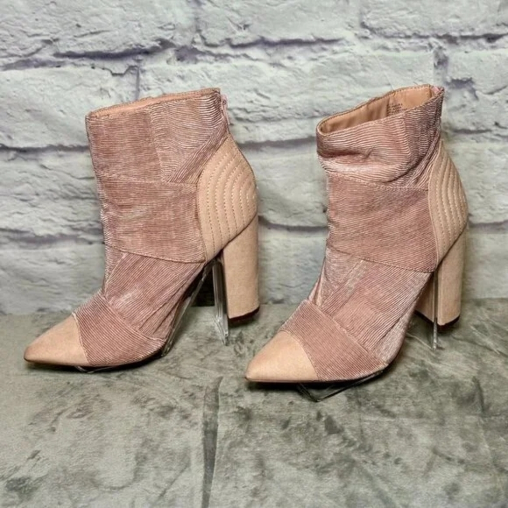 Ankle Boots Nude Shoe Dazzle